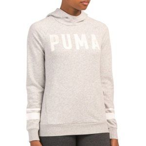 NWT PUMA Women Gray Training Hoodie Pullover Sweater